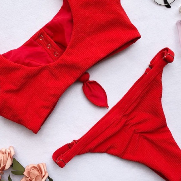 ⛱🆕Sweet Girl Bikini Set Red - Picture 3 of 4
